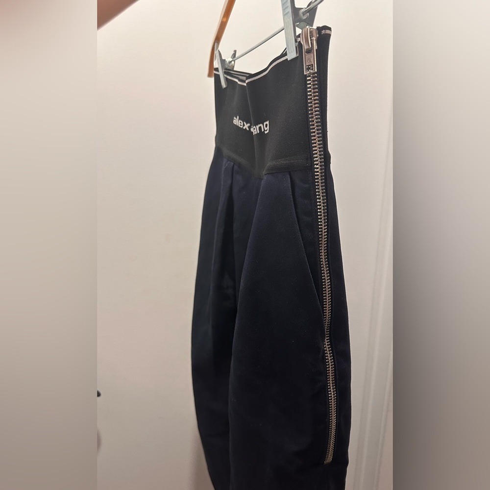 Alexander Wang Logo Detailed Navy Trousers - Picture 4 of 6